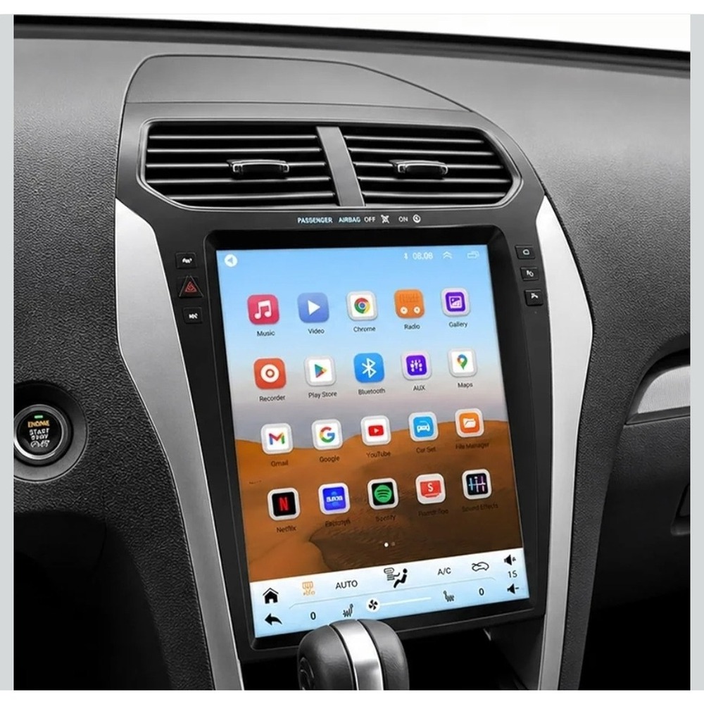 SSXIEE 12.1in Android Radio for 2011-2019 Ford Explorer Wireless CarPlay QLED